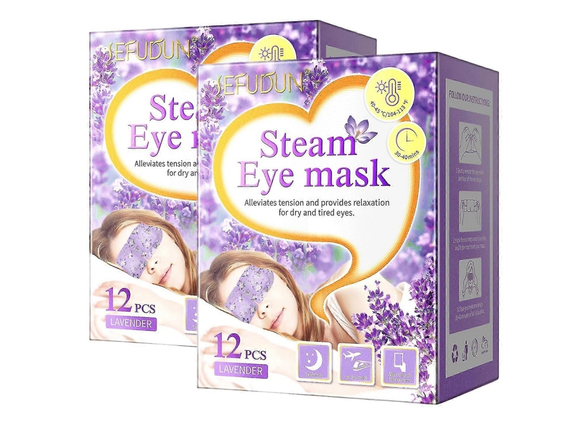 Máscara De Olho A Vapor, Máscaras Para Olhos Secos, Máscara De Olhos Auto-aquecedora, Acalma Os Olhos Cansados, Lavanda 40-60 Minutos Máscara De