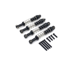 Amortecedor de Metal Prateado Nº 4 Peças para Peças de Automóvel Rc Mn D90 D91 D96 Mn98 99s Wpl C14 C24 C34 MDUG