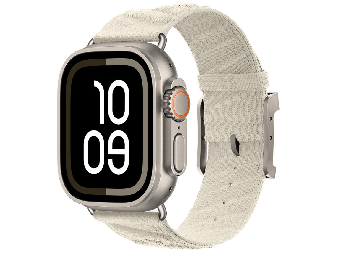 Pulseira Fina De Aço Inoxidável Com Fecho Borboleta Para Apple Watch Series 9 10 11 42 44 45 49mm, Modelo Starlight