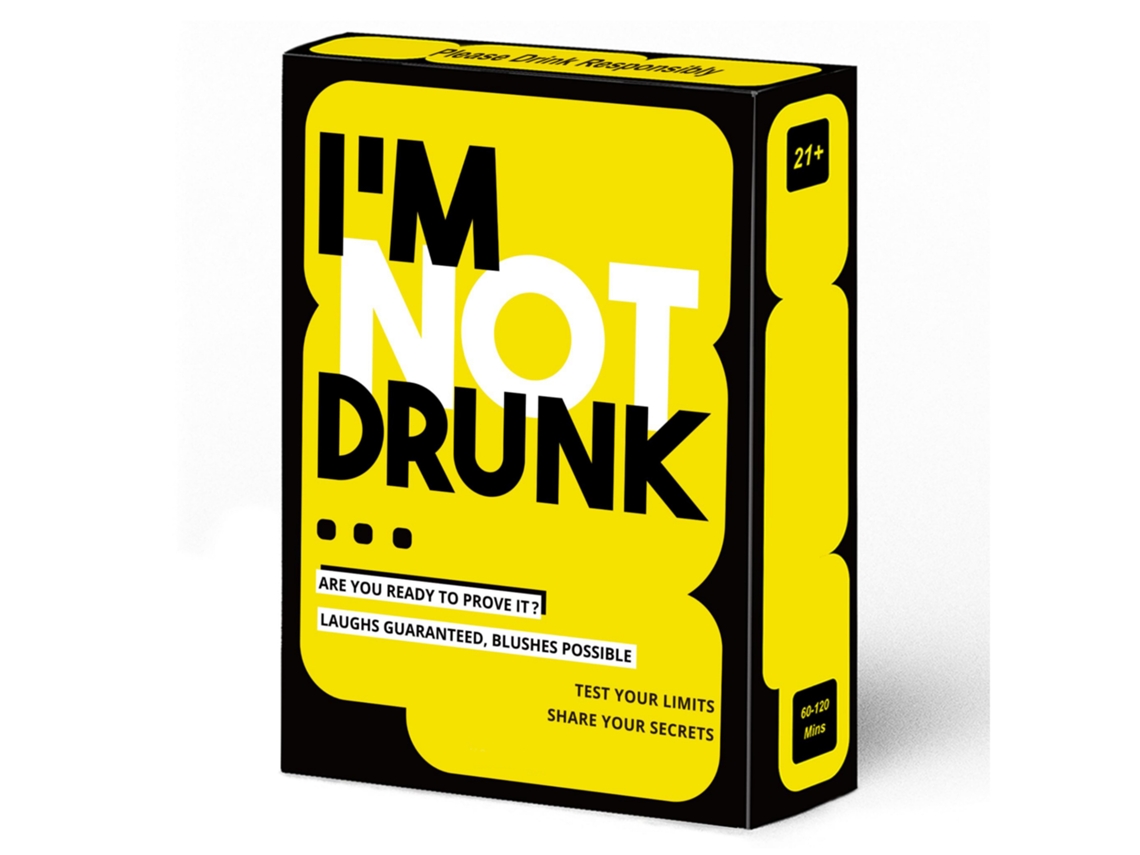 Eu Não Quero Beber, Jogo De Bebida Jogo De Mesa De Festa De Cartas, Edição Em Inglês