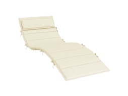 Sun Lounger Cushion, Sun Lounger Cushions Vidaxl Creme Tecido (n/a)