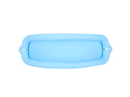 Capa De Faixa Para Fones De Ouvido Ios Earbuds Max De Silicone Lavável Macio Azul Claro