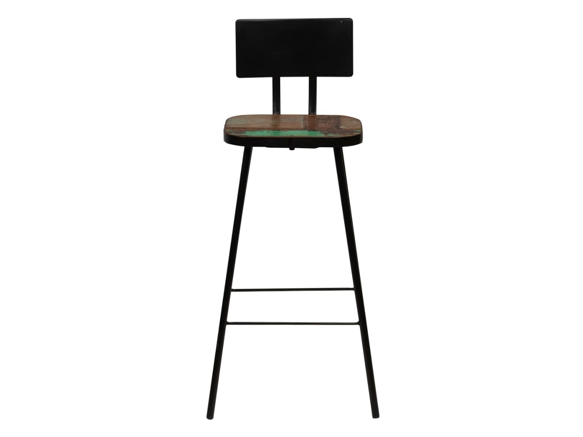 Bancos de Bar 4 Pcs Madeira Recuperada Maciça MAISON EXCLUSIVE