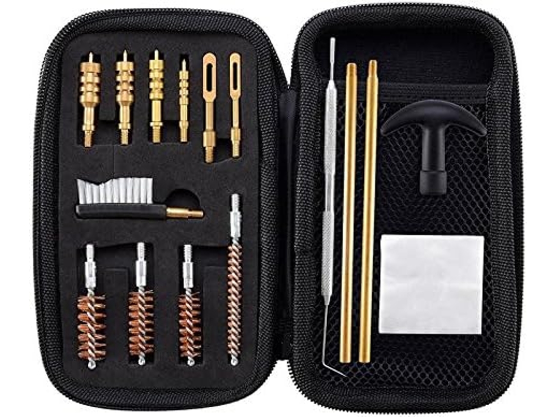 Kit De Limpeza De Escova De Furo De Bronze E Adaptador De Latão