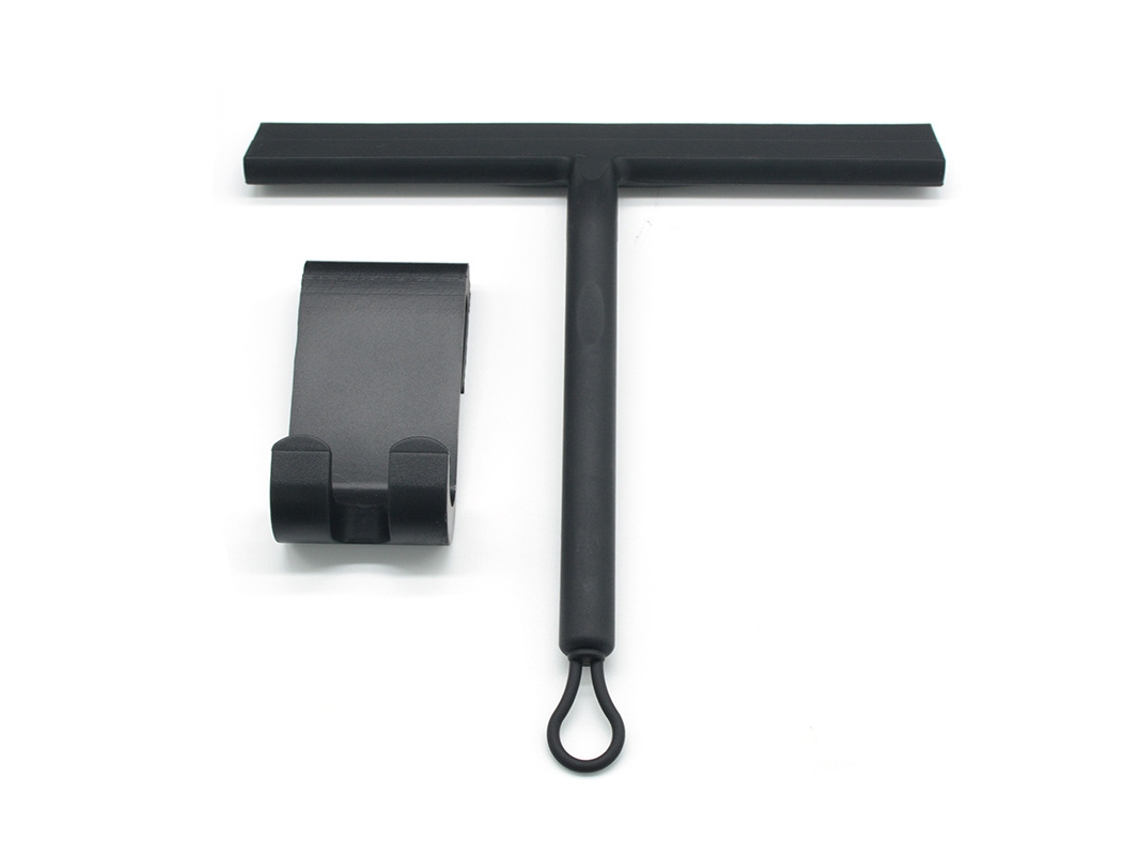 Raspador Para Chuveiro, Limpeza Sem Riscos Para Portas De Vidro, Raspador Para Com Suporte, Sem Furos