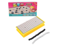 Mali jogo de Xadrez Magnético Infantil Educativo Interativo com Tabuleiro e Peças Gobang 5+