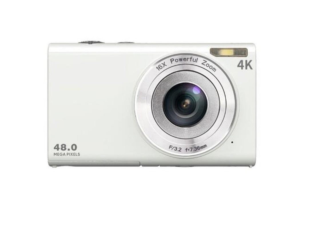 Câmera Compacta Digital SZSMART Dc402Af 48Mp Resolução 4K 2 8 Polegadas Tela (Outlet Grade A - Branco)