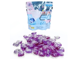 60 Cápsulas Sabão em Pó 8g Lavanderia Violeta