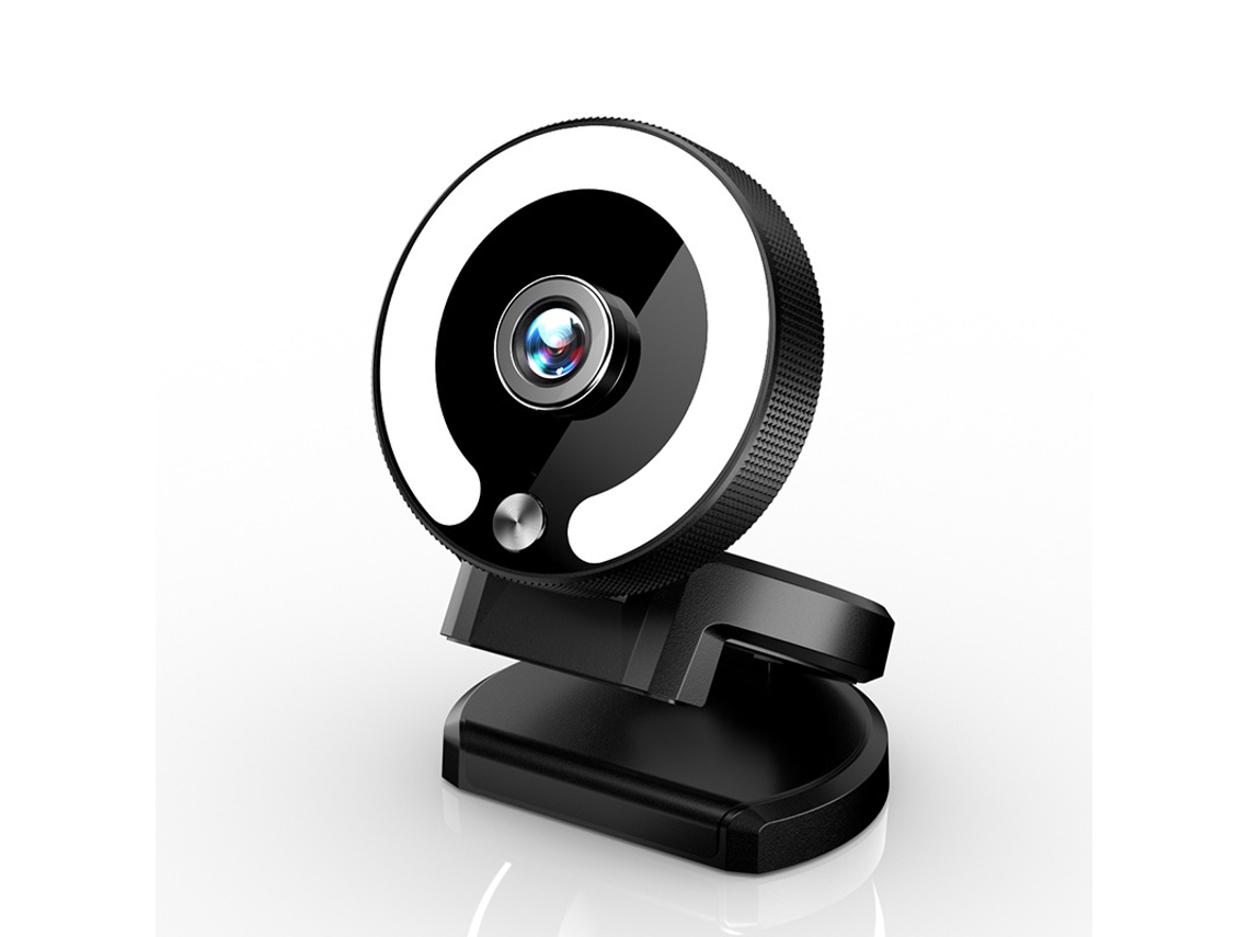 Webcam USB Cuich 4K HD com luz de pré-preenchimento
