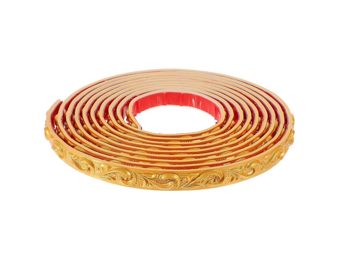 Moldura de esquina autoadesiva, PVC, desmontável, decorativa, 500cm | S/MARCA