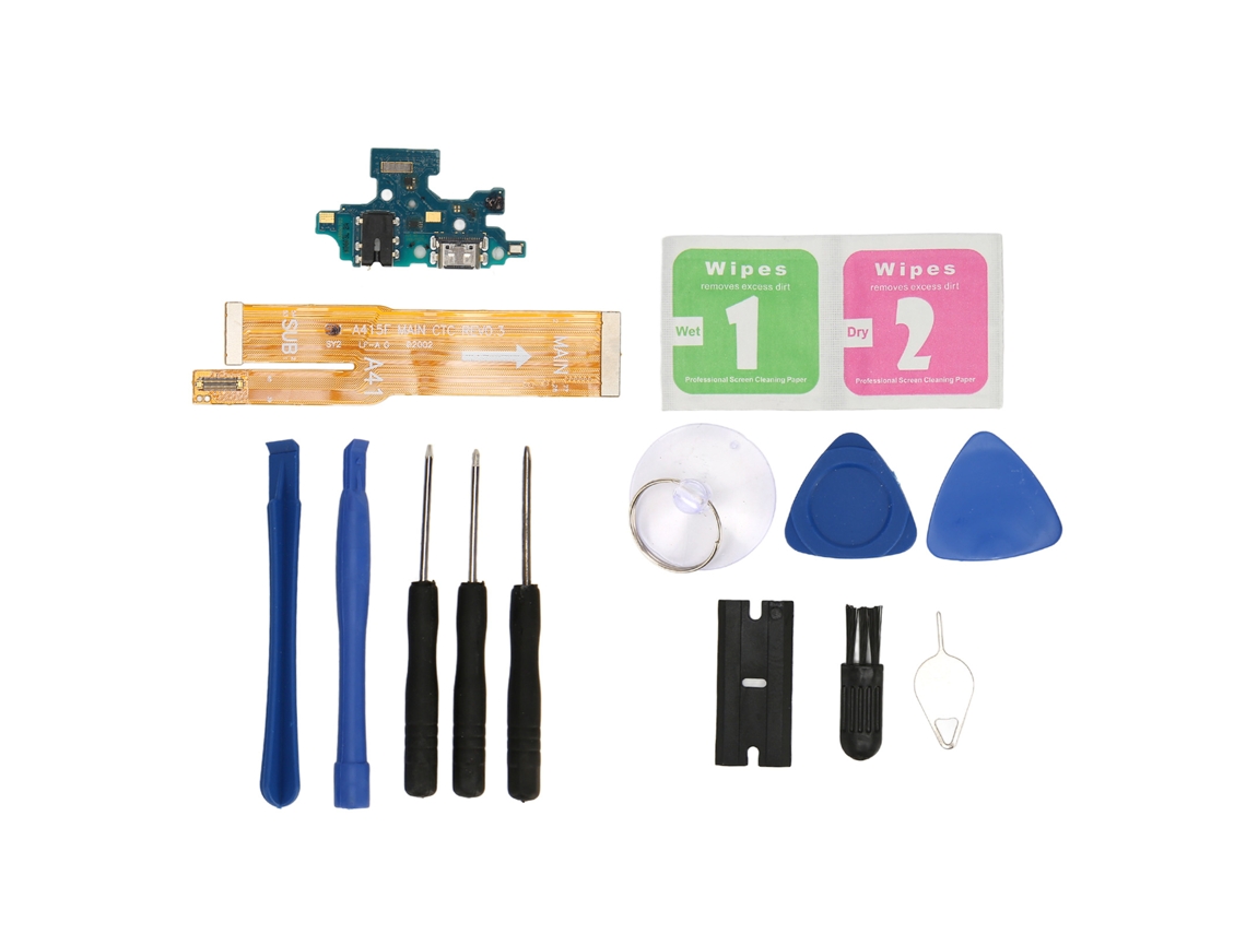 Aetheria kit Conector Dock Porta de Carregamento Pcb para Celular A41 A415 com Acessórios Completos
