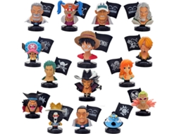 15 Figuras EASTVAPS One Piece Luffy Nami Sanji