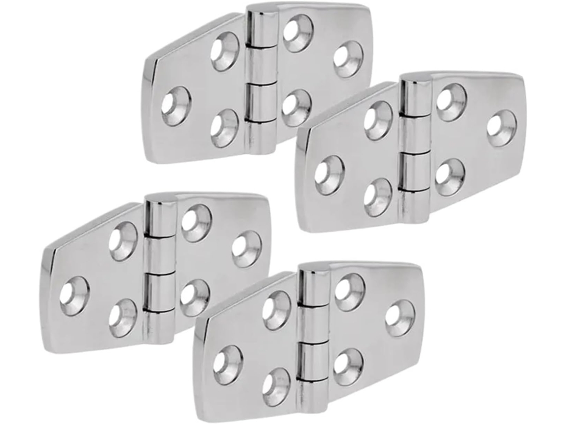 Dobradiça Oculta Para Porta De Armário, Conjunto De 4 Peças, Em Aço Inoxidável, Para Uso Em Barcos E Iates, 76x 38cm