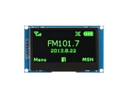 Display OLED 2.42 polegadas 128x64 interface I2C serial periférico (verde)