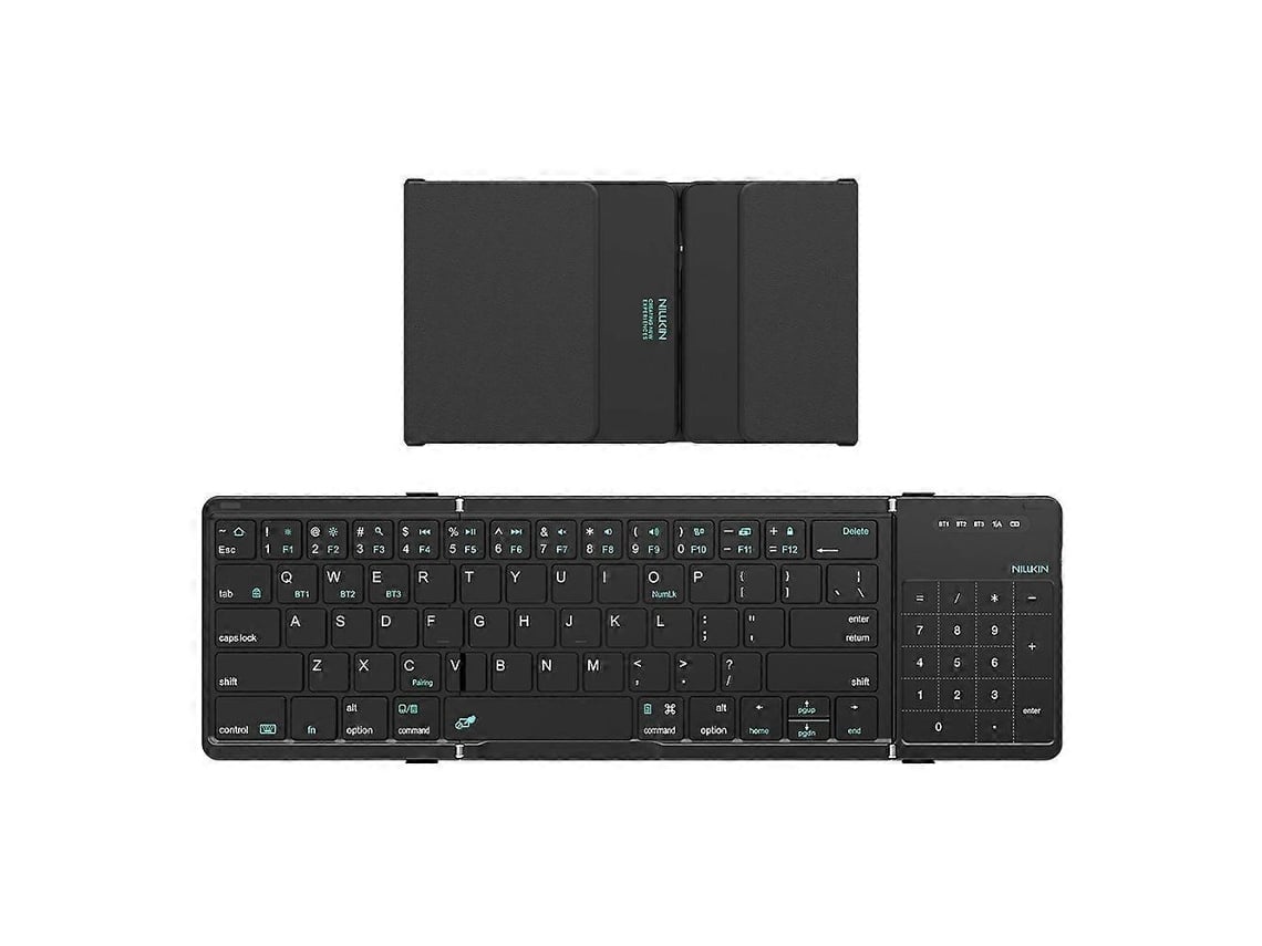 Teclado Bluetooth Dobrável Nillkin Cube Pocket, Com Touchpad, Compatível Com Ipad, Android, Windowsblack