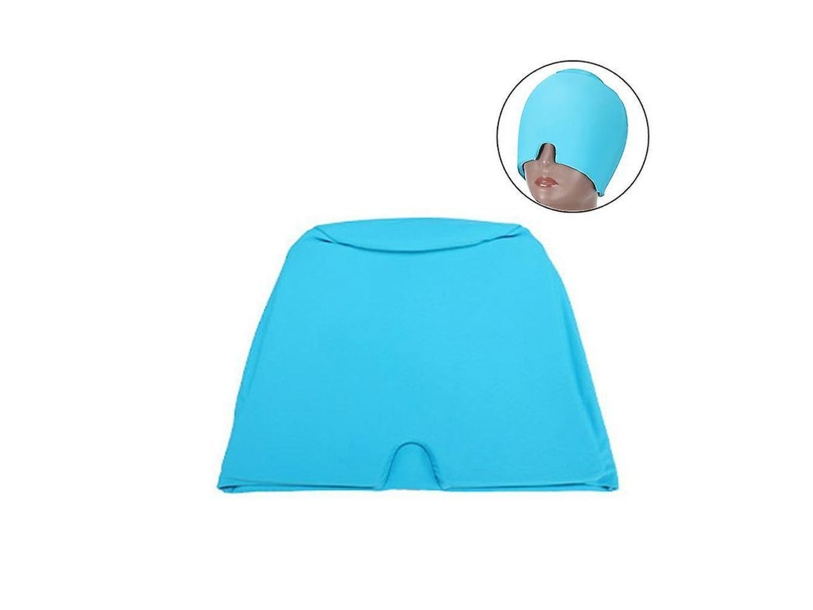Touca para alívio de dores de cabeça e enxaquecas, com terapia de compressão fria e quente, reutilizável 360 graus S/BRAND