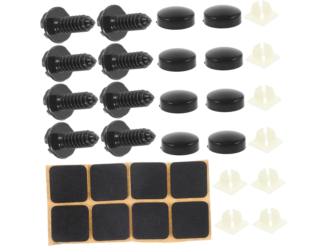 Conjunto De 8 Parafusos De Aço Inoxidável Para Fixação De Placas De Matrícula De Automóveis.
