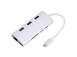 Adaptador Hub Type C 8 Em 1 Com Hdmi 4k E Leitor De Cartões