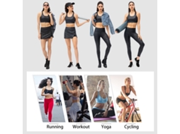 Sutiã de Yoga Feminino com Bojo Sem Arame e Costas Strappy | S/MARCA