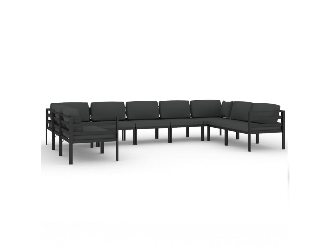 Garden Lounge Set, Garden Lounge Sets Vidaxl Antracite Alumínio (n/a)
