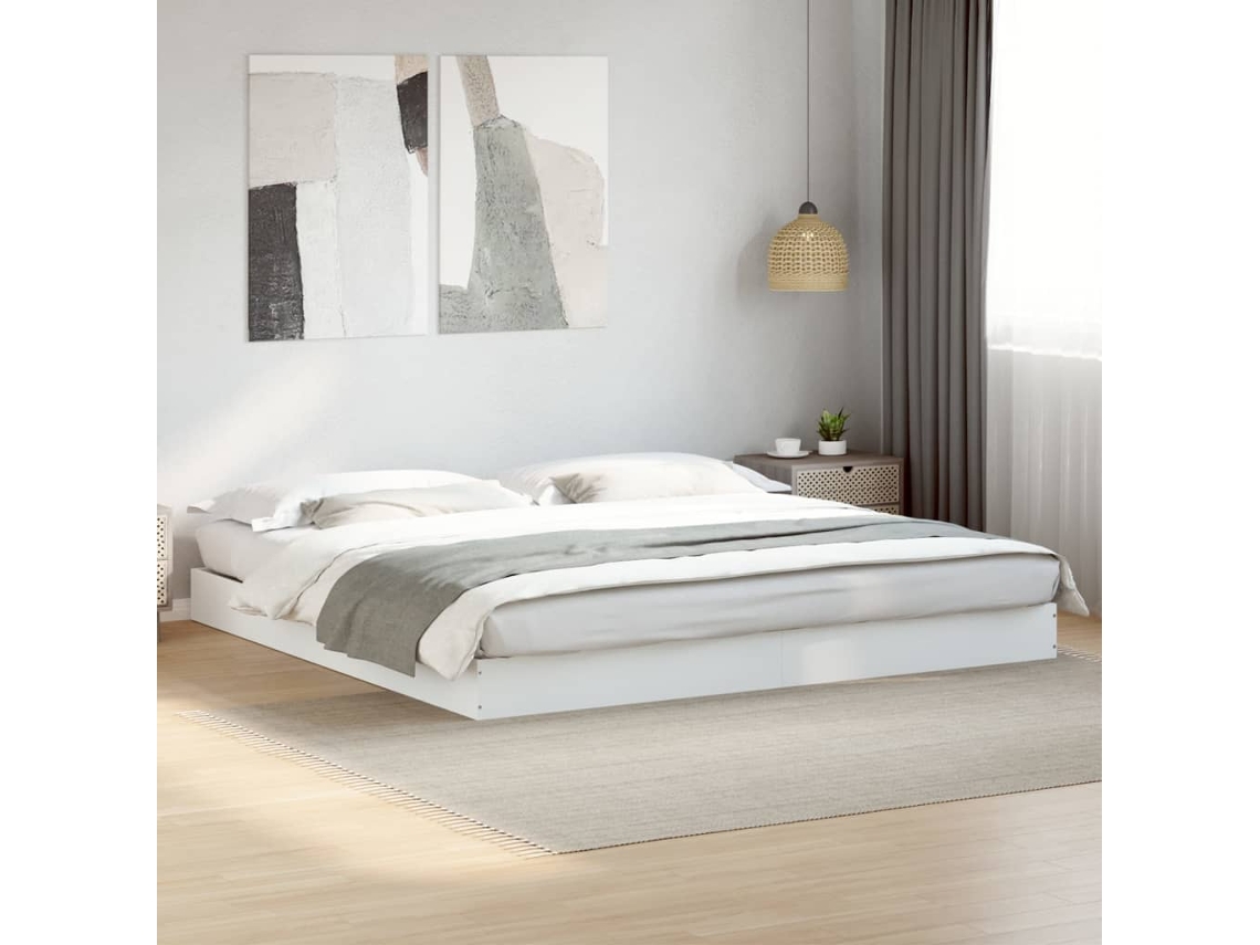 Estrutura De Cama Sem Colchão 180x200 Cm Branco
