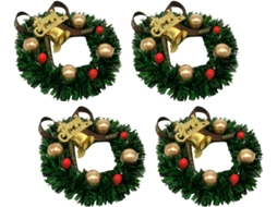 4 Peças Couronne De Décorations Suspensórios Guirlandas De Ornamentos Suspensos