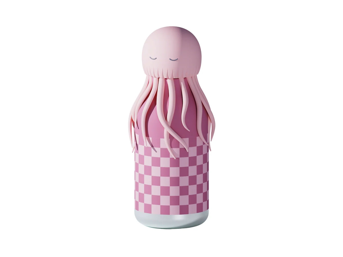 Garrafa Térmica Com Palhinha Asobu Bestie 460ml Medusa Sbv44jelly