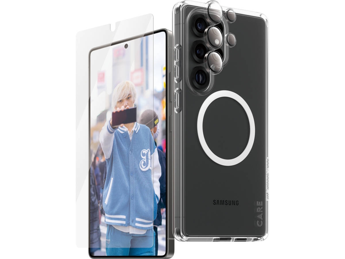 Bundle Proteção 3 em 1 PANZERGLASS Samsung Galaxy S25 Ultra (Capa + Película + Protetor Câmara)
