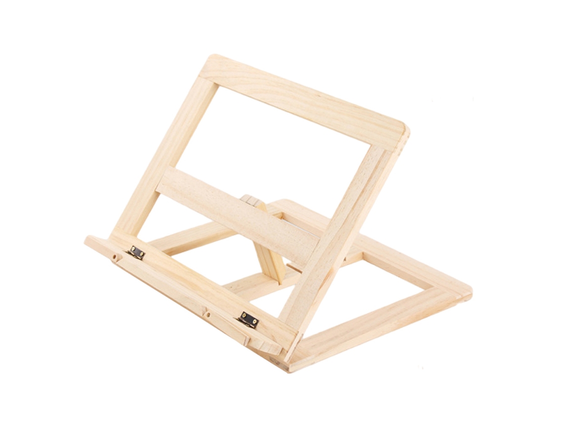 Portátil Atril De Madera Ajustable Y Plegable Para Libros, Recetas Y Tablet