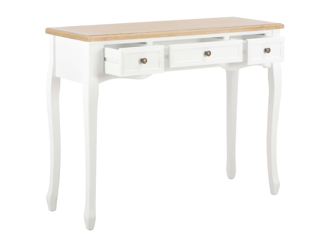 Toucador/mesa Consola Com 3 Gavetas Branco Lovely Home
