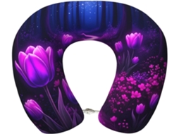 Guarda-Chuva de Viagem Automático com Estampa Floral Caveira | S/MARCA