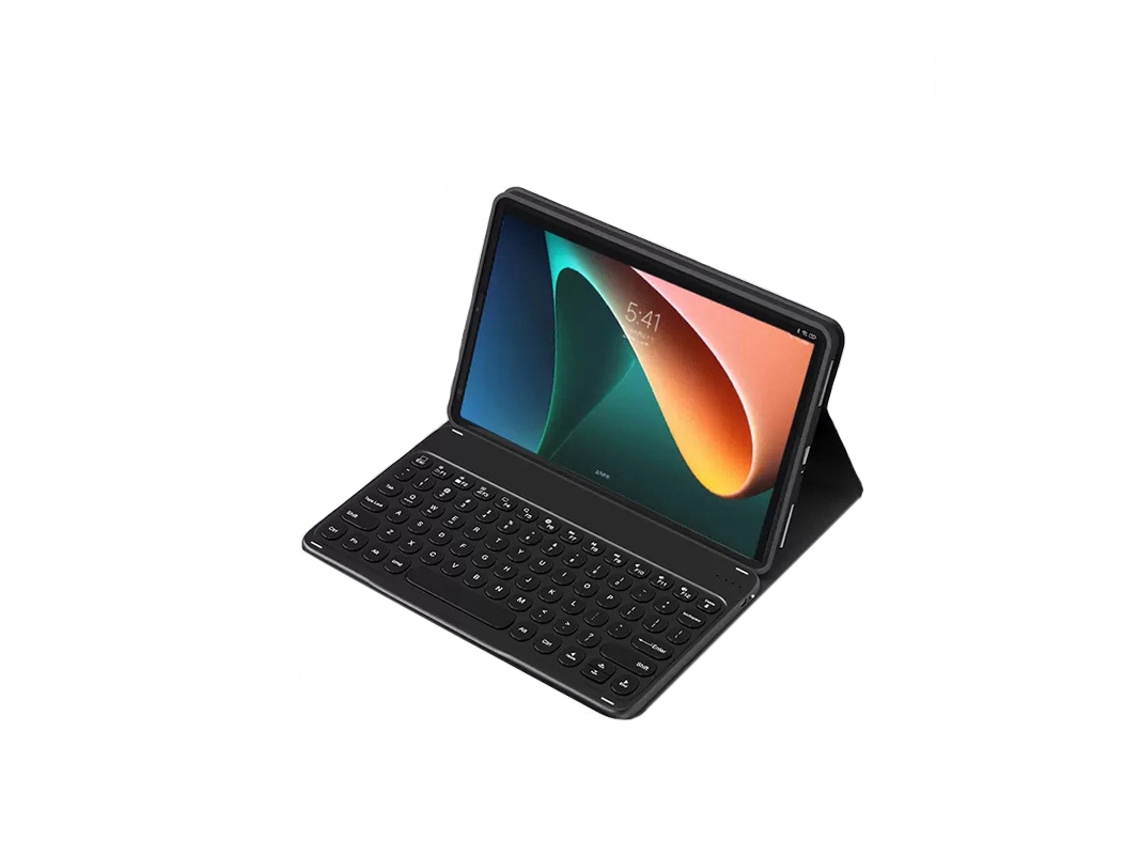 Capa Com Teclado Bluetooth Compatível Com Xiaomi Pad 7/7 Pro, Cor Preto
