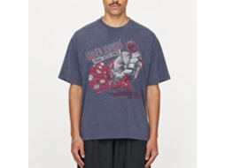 Rockinstone Killer Klowns Sqeeze Heather Vintage Blue Adult T-shirt Size:l
