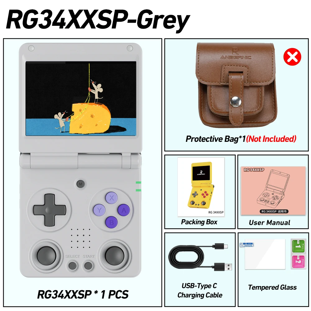 Consola de Jogos MDUG com 128 Gb, em Bolsa, com Linux, IPS 4,5 polegadas, suporte a jogos em 5K
