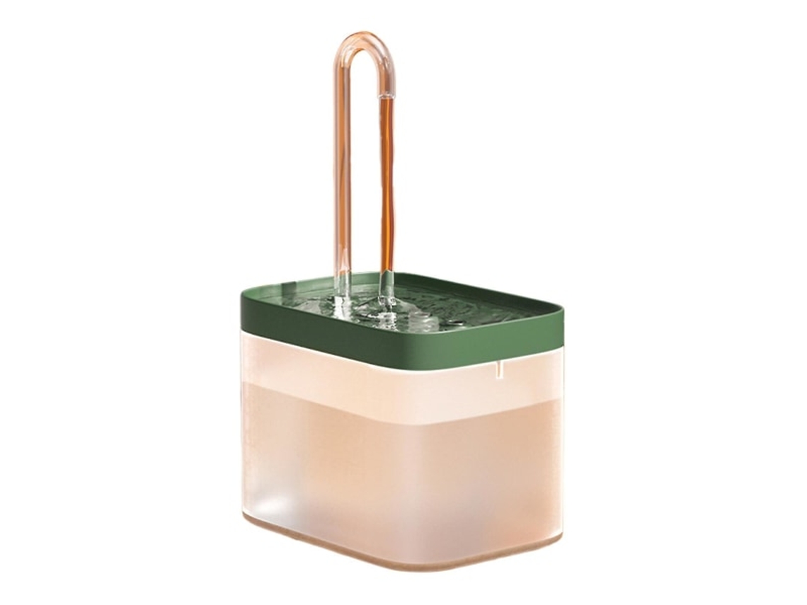 Tigela Portátil Para Água E Alimentos, Capacidade 1,5 L, Com Ajuste Automático, Acabamento Verde, Para Refeições E Hidratação Diária
