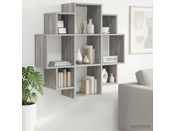 Vidaxl Prateleira De Parede Sonoma Cinzento 90 X 25 X 90 Cm