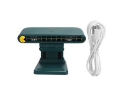 Ventilador de mesa pequeno 120° ângulo ajustável 3 velocidades USB recarregável com suporte celular S/MARCA