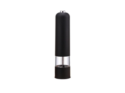 Moedor Elétrico De Sal E Pimenta Alto Em Grãos Preta, 3 Cores, Utensílio De Cozinha, Preto