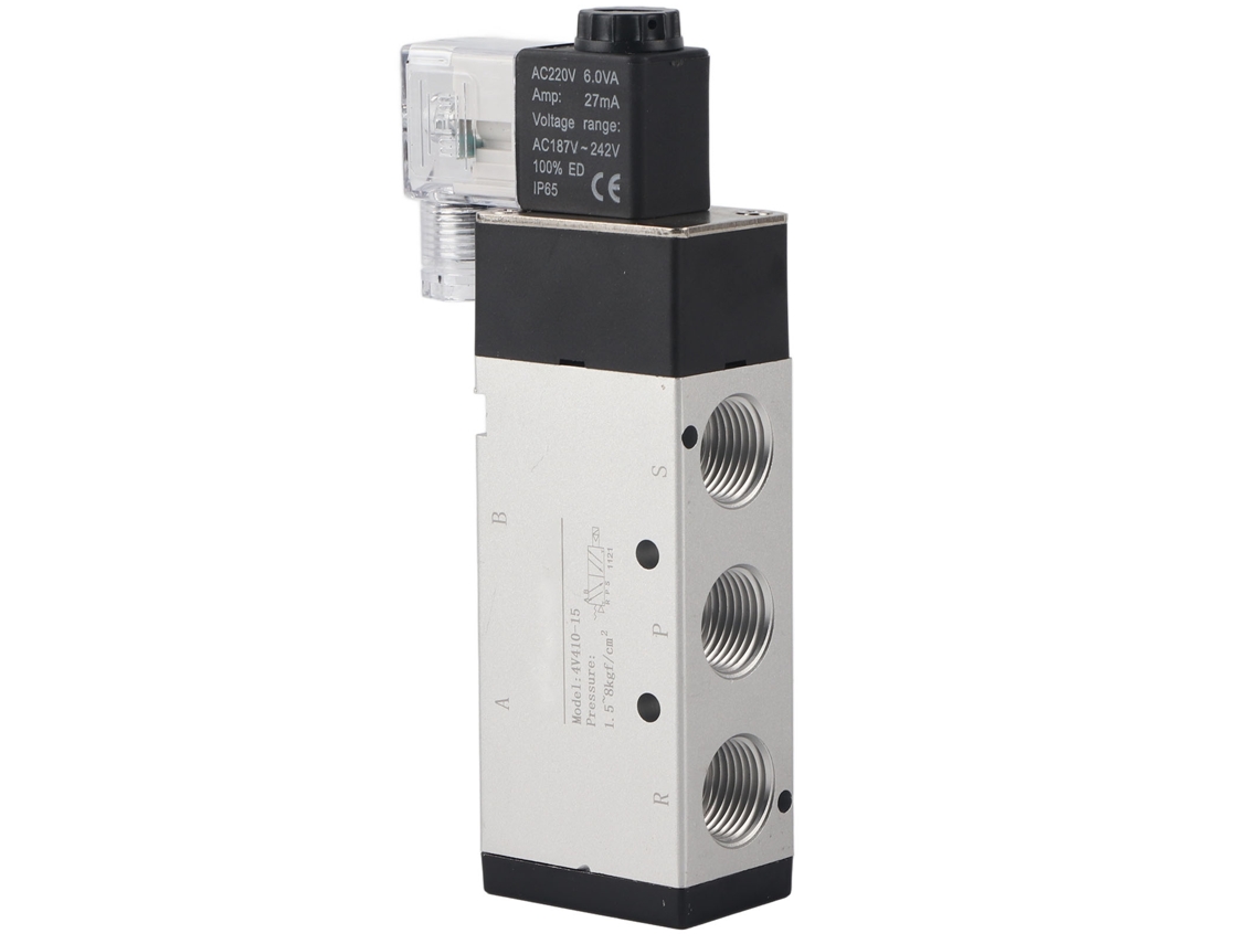 Válvula Solenóide De Cinco Vias E Duas Posições Laxiscreed Compatível Com Airtac, 220v Ac