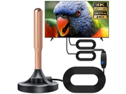 Antenas Hdtv Para Sintonizadores De Tv Usb /dvb 1080p Uso Interno/externo Com Base Magnética