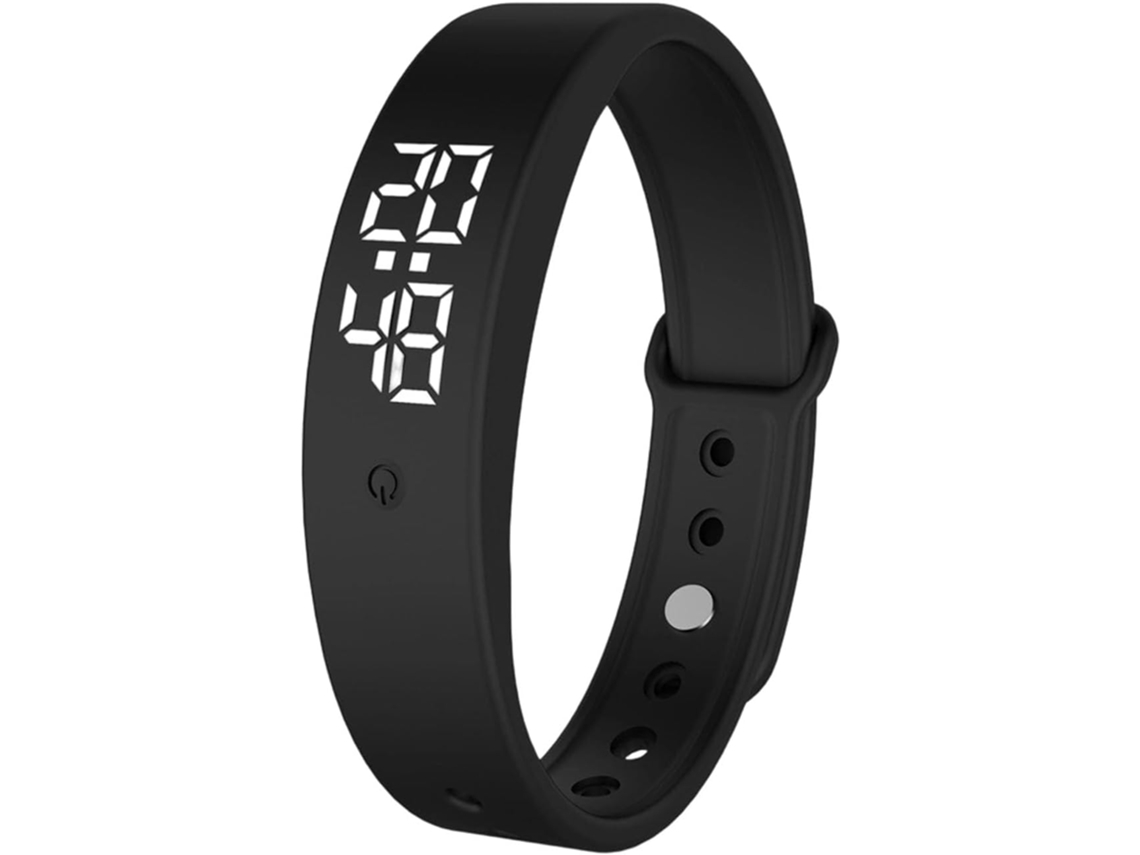 Pulseira de alarme de silicone com função de ativação silenciosa, ferramenta para uso em bolsas e para monitoramento em aviões.