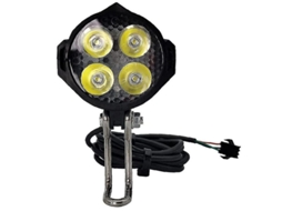Luz de Bicicleta Elétrica com Buzina e Luz de Sirene YIZHOOD Des558 Preto