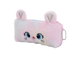 Estuche De Plumas De Peluche Gato Cuto Con Gran Capacidad Estuche Para Estudiante