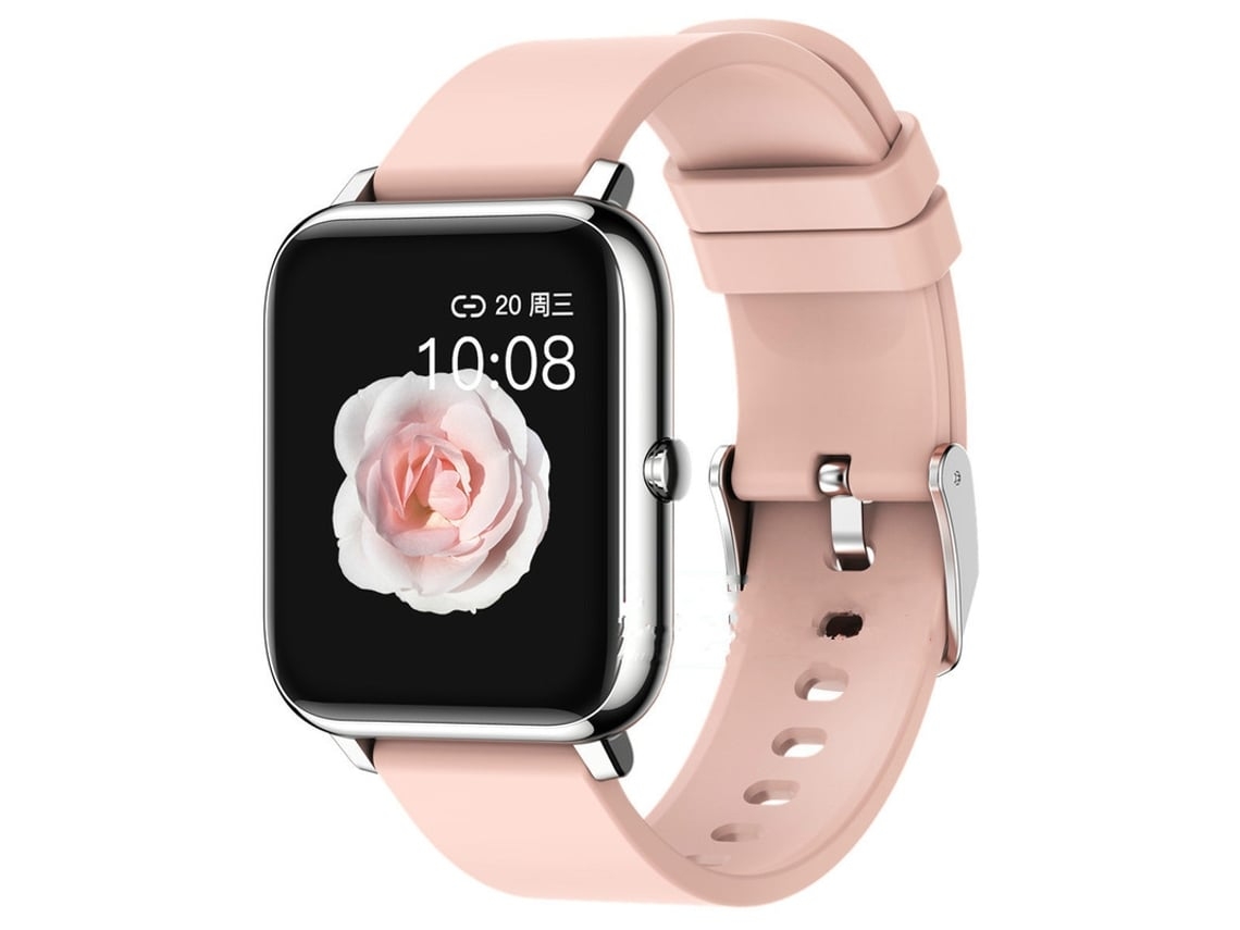 Smartwatch NISSGU Ip68 Monitor de Sono À Prova de Água com Pedómetro de Frequência Cardíaca Pó de Prata