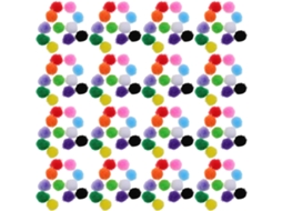 2000 Peças Sortidas De Pompons De 8 Mm Para Projetos Diy