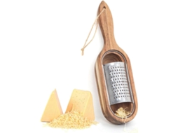 Fatiador De Queijo Madeira Com Cabo, Ralador Rústico Marrom Compartimento Para Armazenamento Hjw Aquaforge