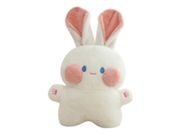 Ats brinquedo de Coelho de Pelúcia Bonito com Expressão Vívida Boneco de Pelúcia Coelho Enchido para Meninas e Meninos 40cm Branco