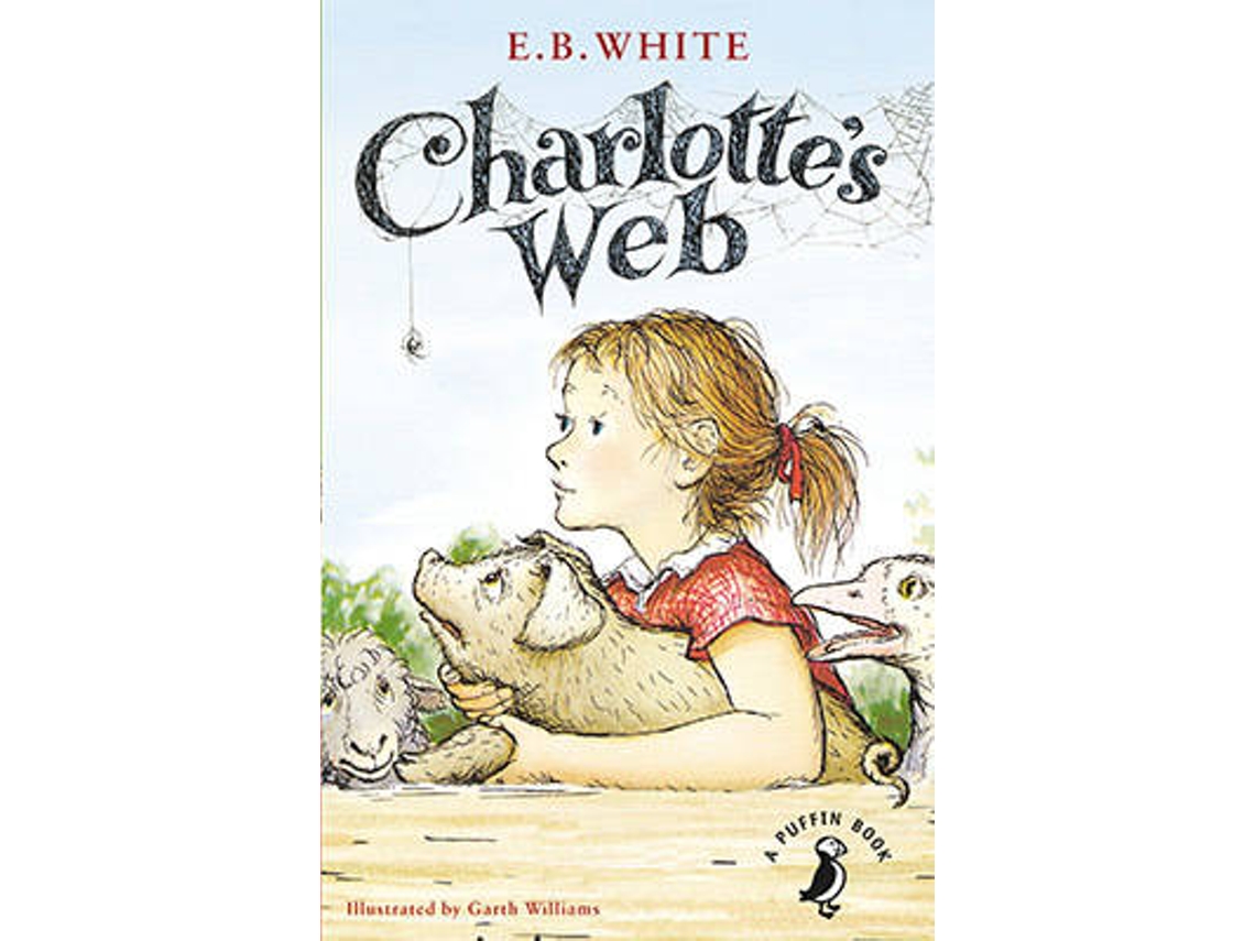Livro Charlottes Web de E B White (Inglês)