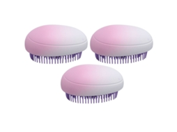 Peças Escova De Cabelo Desembaraçante Escova Elástica Uso Seco Molhado Pequeno Pente De Massagem Para Cabelo Molhado Para Viagem Em Casa Brilvibera