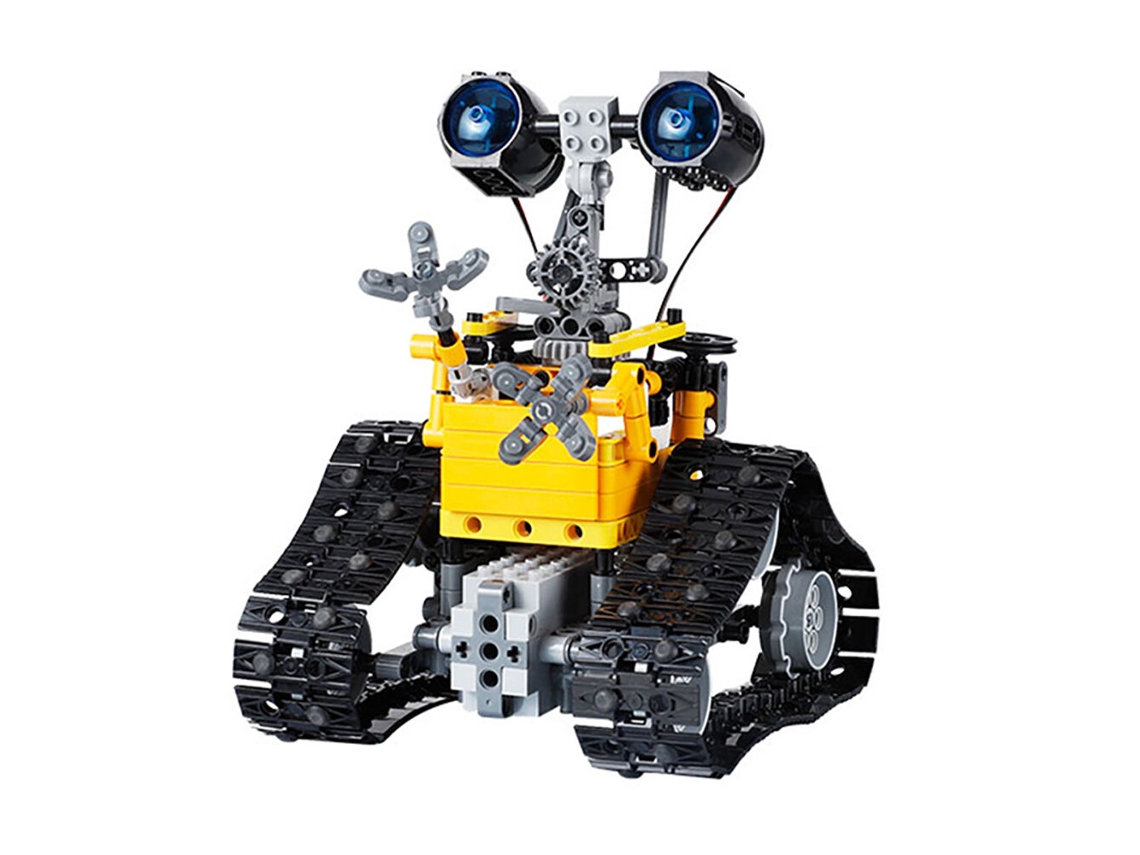 Conjunto de Blocos de Montar Robô Inteligente com Comando À Distância de 2,4 Ghz, 395 Peças, Brinquedo Educativo para Crianças. MDUG